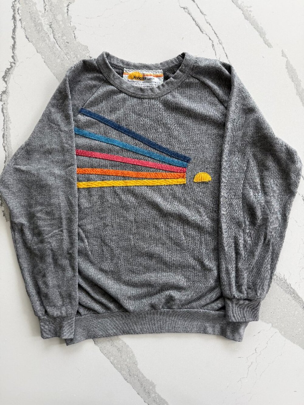 Aviator Nation Men's Gray Crewneck Sweatshirt Size XL